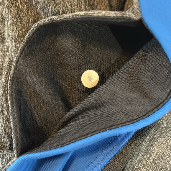 Lululemon Inspire Tight II (Mesh) Heathered Black/ Blue Size 4 pockets - Picture 5 of 13